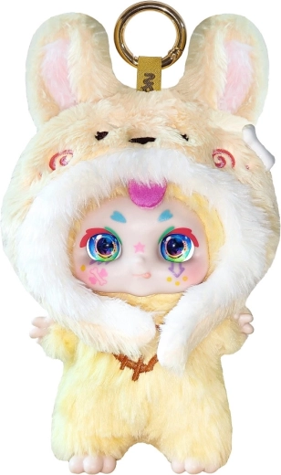 Peluche toute douce et visage en vinyle détaillé