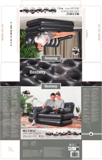 5 en 1 : du canapé au lit complet