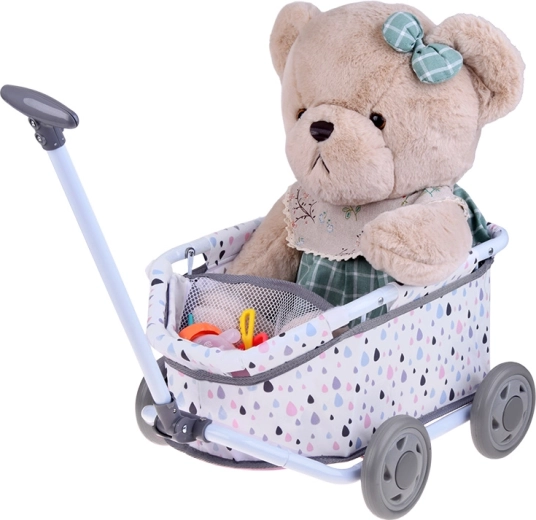 Traction facile grâce à la longue poignée et aux roulettes solides