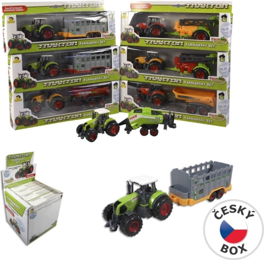 Tracteur avec remorque 27 cm