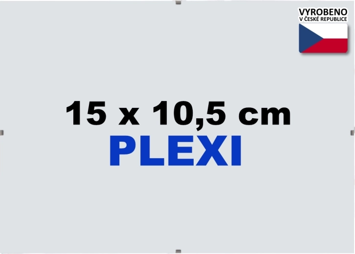 Cadre Euroclip 15 x 10,5 cm en plexiglas