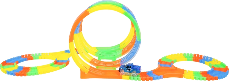 Piste lumineuse et voiture LED