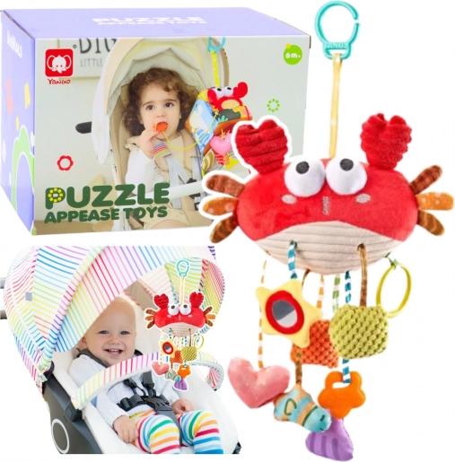 Jouet sensoriel crabe avec pince