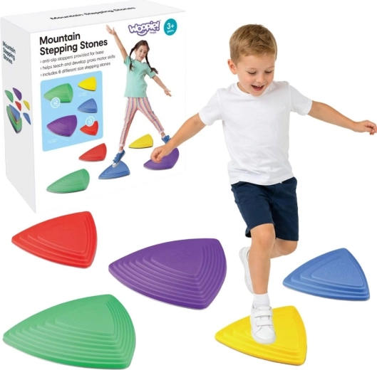 Pierres d’équilibre sensorielles Woopie antidérapantes, 5 pcs