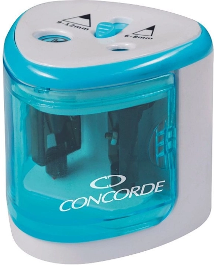 Taille-crayon électrique CONCORDE Duo bleu