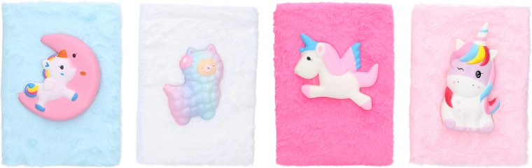 Carnet ligné duveteux avec petit animal 15 × 21 cm, 80 pages