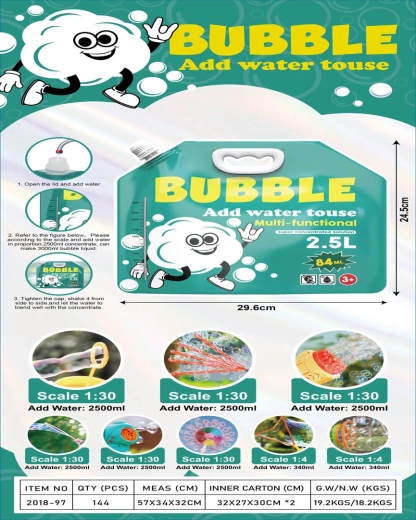 Concentré pour bulles 2,5 l (à partir de 84 ml) - 1 pièce