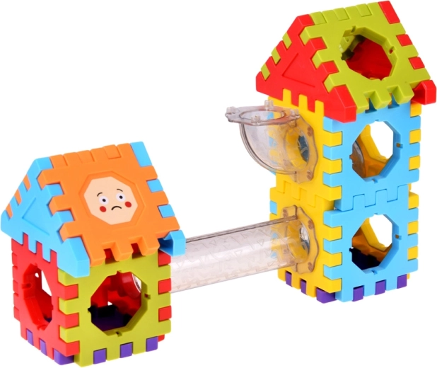 Circuit de billes intégré à la construction