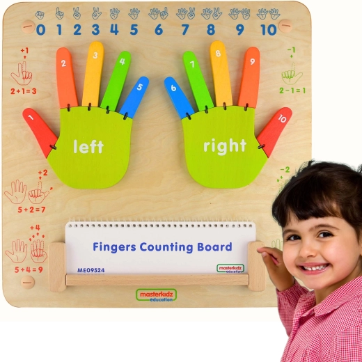 Tableau sensoriel mural Montessori Masterkidz Apprenons à compter
