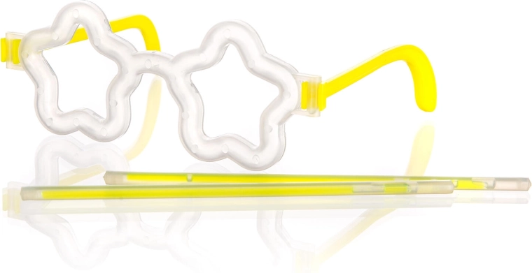 Lunettes étoilées lumineuses avec 2 bracelets fluorescents 20 cm MY PARTY