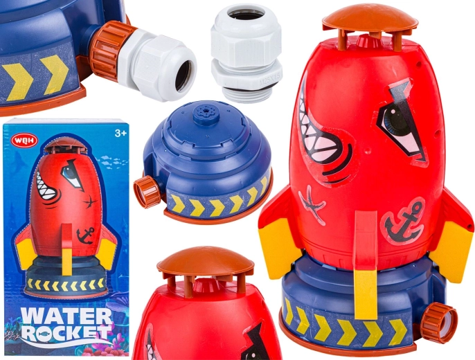 Fusée à eau – lanceur et arroseur requin rouge