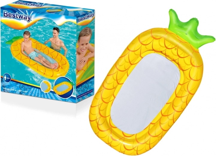 Matelas gonflable avec fond en maille 186 × 112 cm Bestway – Ananas