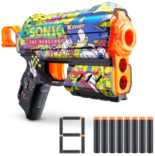 X-Shot Skins Flux SONIC the Hedgehog – lanceur en mousse