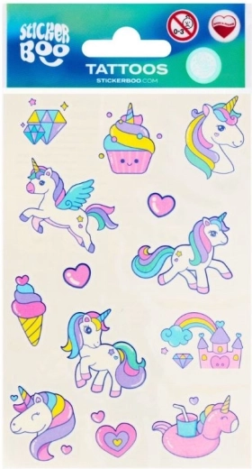Tatouages temporaires pour enfants – licornes