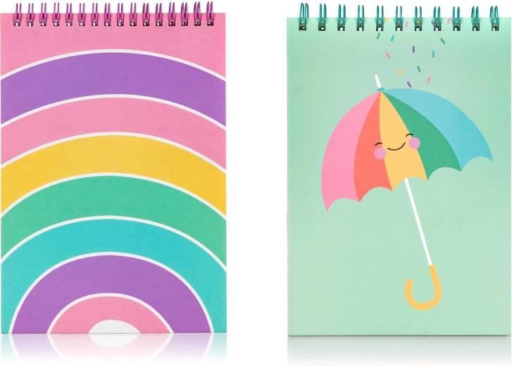 Bloc-notes A5 ligné avec reliure à spirale (80 feuilles)