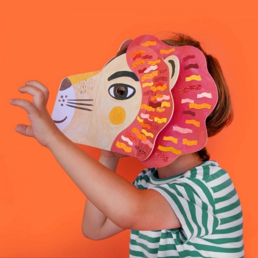 Londji masque avec autocollants Be Wild! Lion