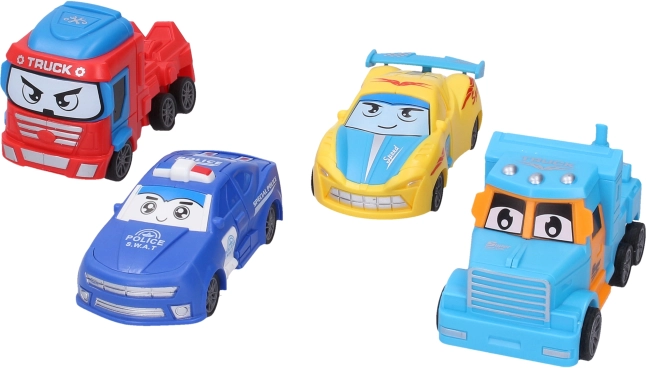 Auto-robot à rétrofriction 11 cm (4 variantes)