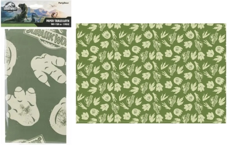 Nappe en papier Jurassic World 180 × 120 cm - 1 pièce