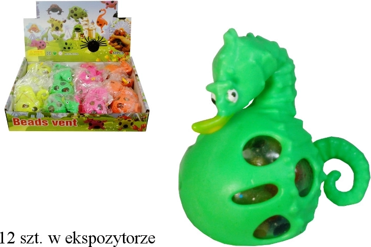 Hippocampe jouet antistress à presser avec billes