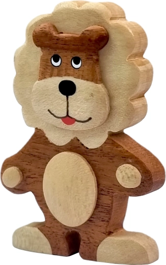Magnet en bois lion – décoration faite main 2Kids Toys