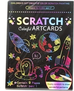 Kit créatif Zdrapywanka – images à gratter (scratch art)