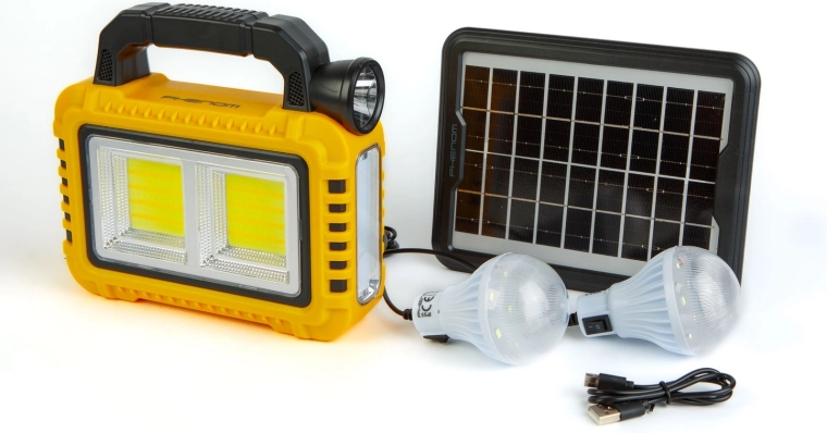 Recharge solaire et deux ampoules LED