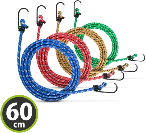 Set de sandows araignées de fixation de 60 cm, 4 pièces