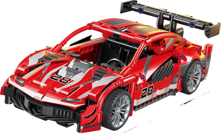 Maquette de voiture rouge 23,6 cm