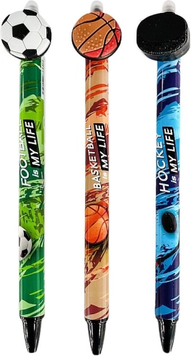 Stylo gel effaçable Concorde Sport, recharge bleue 0,5 mm