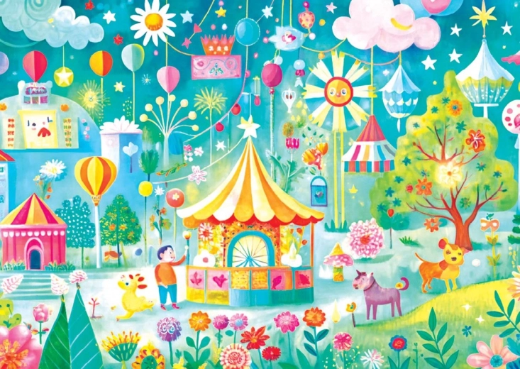 Puzzle YAZZ ville colorée 1000 pièces