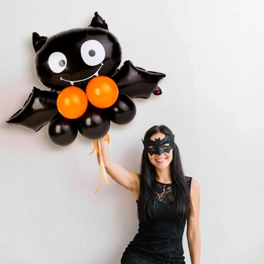 Décoration de ballons d'Halloween en forme de chauve-souris
