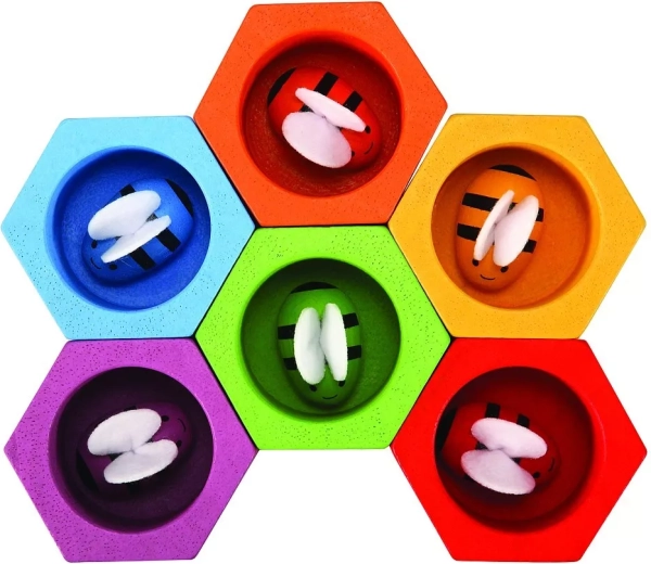 Appariement coloré des abeilles et des ruches