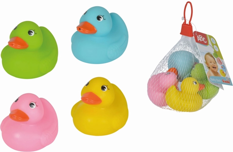 SIMBA canards colorés pour le bain - 4 pièces