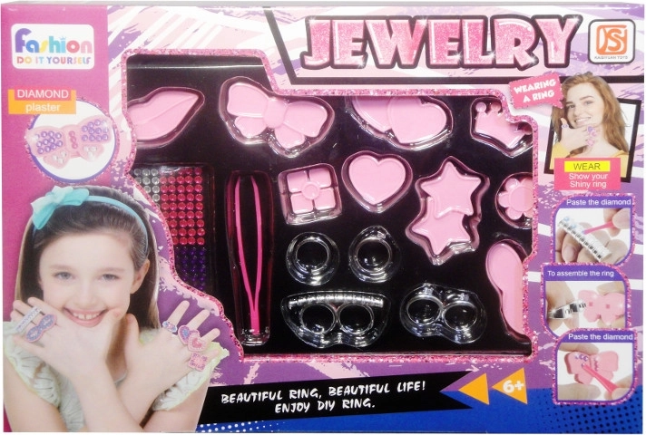 Lot de bagues à décorer avec des zircons