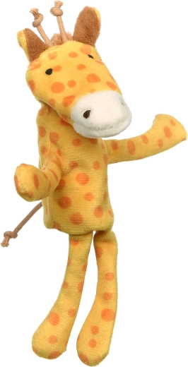 Girafe à l’expression joyeuse et au câlin tout doux