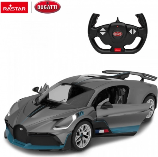 Bugatti Divo argenté voiture RC 1:14 de Rastar
