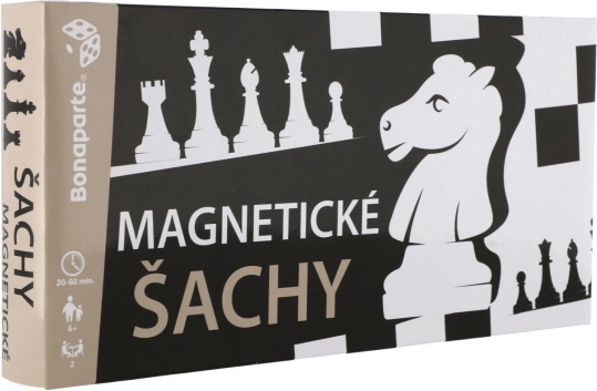 échecs magnétiques dans une boîte en plastique