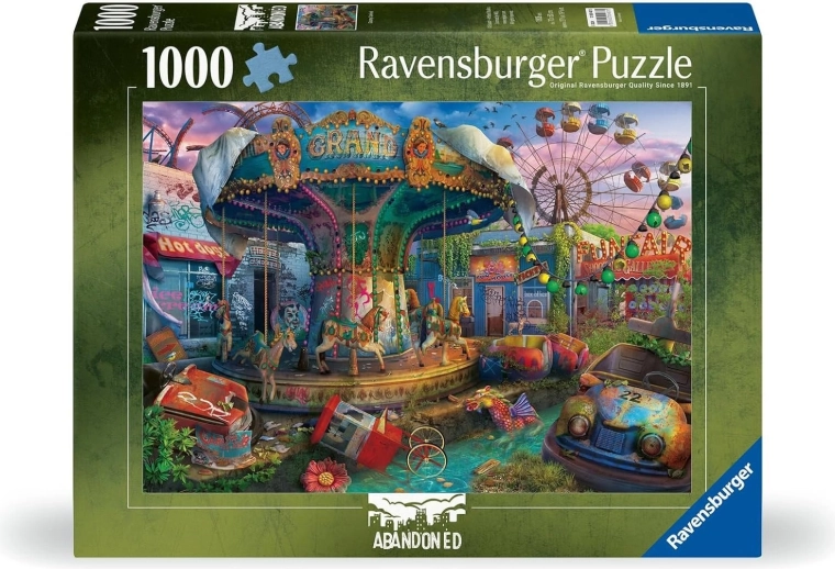 Puzzle Ravensburger Abandoned : Fête foraine lugubre – 1000 pièces