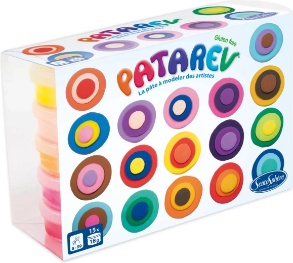 Pâte à modeler SentoSphere Patarev 15 couleurs
