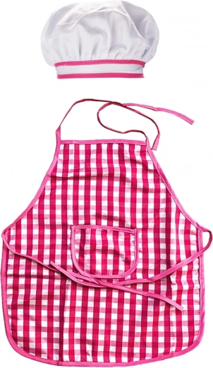 Tablier et toque de cuisine pour petit chef