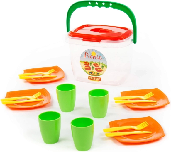 Set de pique-nique pour enfants dans une boîte portable