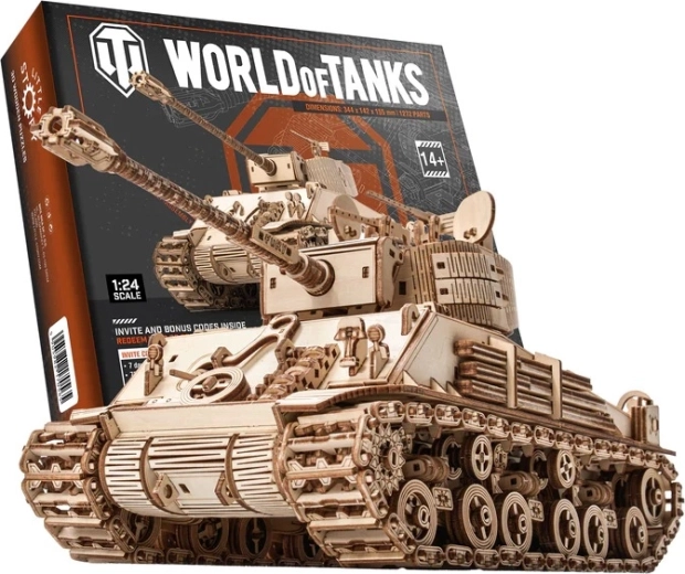 Little Story puzzle 3D en bois World of Tanks M4A3E8 Sherman