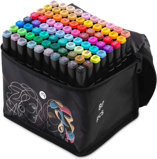 Étui zippé pratique pour les voyages et l’atelier