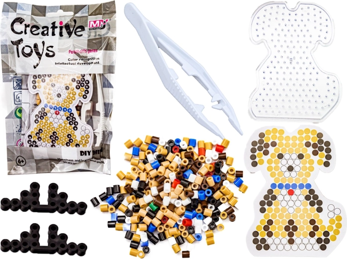 Perles à repasser – chien avec collier en sachet - 1 pièce