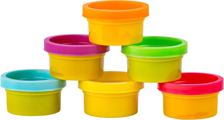 6 couleurs de pâte à modeler souple pour créer