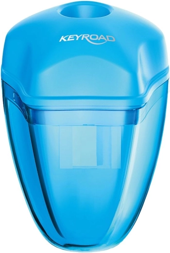 Taille-crayon avec réservoir KEYROAD Star bleu