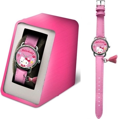 Montre Hello Kitty avec bracelet rose et pendentif