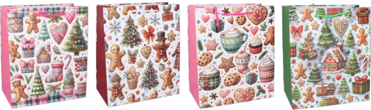 Sac cadeau de Noël S 18 × 23 × 10 cm