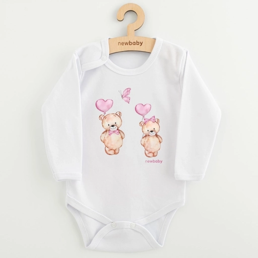 Body bébé à imprimé New Baby Love Bears, manches longues (56/0–3 mois)