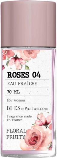BI-ES Roses 04 eau rafraîchissante pour femme en verre 70 ml